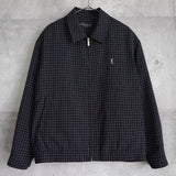 イブ サンローラン ヴィンテージ YSLロゴ ブルゾン チェック柄 薄手