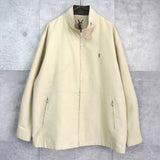 イヴ サンローラン ヴィンテージ YSLロゴ ブルゾン ベージュ メンズ - NEWSED