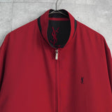 イヴ サンローラン ヴィンテージ YSLロゴ ブルゾン レッド - NEWSED