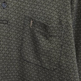 イヴサンローラン ヴィンテージ YSLロゴ 総柄 長袖ポロシャツ ブラウン - NEWSED