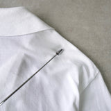 イヴサンローラン ロゴ ヴィンテージ YSLロゴ 半袖ポロシャツ ホワイト デッドストック - NEWSED