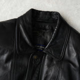 イヴ サンローラン ヴィンテージ YSLロゴ フェイクレザー ブルゾン ブラック メンズ - NEWSED