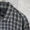 イヴ サンローラン ヴィンテージ YSLロゴ ネルシャツ 長袖シャツ グレー メンズ