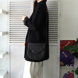 イヴサンローラン ヴィンテージ YSLロゴ レザー ショルダーバッグ ブラック - NEWSED