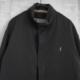 イヴ サンローラン ヴィンテージ YSLロゴ ブルゾン ジャケット カーキ - NEWSED