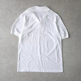 イヴサンローラン ロゴ ヴィンテージ YSLロゴ 半袖ポロシャツ ホワイト デッドストック - NEWSED