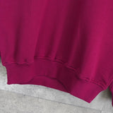 イヴサンローラン ヴィンテージ YSLロゴ 刺繍 スウェット ピンクパープル デッドストック - NEWSED