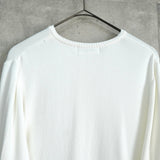 イヴ サンローラン ヴィンテージ YSLロゴ 薄手 カーディガン ホワイト レディース - NEWSED