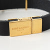 イヴサンローラン YSL ロゴ レザー バングル ブラック
