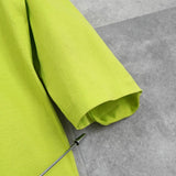 イヴサンローラン ヴィンテージ YSLロゴ 七分丈 トップス ライム レディース - NEWSED