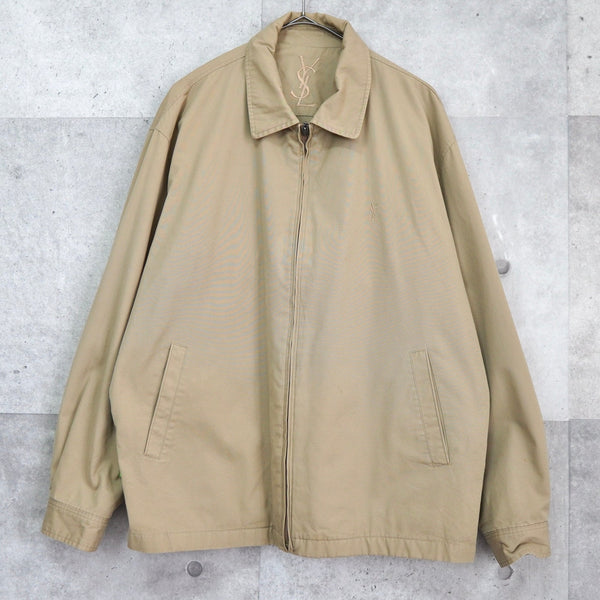イヴサンローラン YSLロゴ 刺繍 コットンジャケット ブルゾン