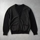 イヴサンローラン ヴィンテージ YSLロゴ ストライプ カーディガン ブラック メンズ - NEWSED