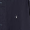 イヴ サンローラン ヴィンテージ YSLロゴ ブルゾン ネイビー メンズ