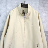 イヴ サンローラン ヴィンテージ YSLロゴ ブルゾン ベージュ メンズ - NEWSED