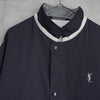 イヴ サンローラン ヴィンテージ YSLロゴ ブルゾン ネイビー メンズ