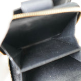 イヴサンローラン YSLロゴ レザー ラウンドファスナー 二つ折り財布 ブラック - NEWSED