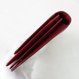 イヴ サンローラン YSLロゴ レザー 長財布 二つ折り財布 ボルドー - NEWSED