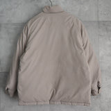 イヴ サンローラン YSLロゴ リバーシブル ダウンジャケット ボンバージャケット 中綿ジャケット モカブラウン/ホワイトベージュ - NEWSED