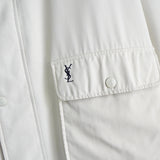 イブ サンローラン ヴィンテージ YSLロゴ リバーシブル ミドルコート カバーオール ジャンパー レッド/アイボリー - NEWSED