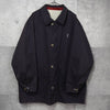 イヴ サンローラン ヴィンテージ リバーシブル YSLロゴ ブルゾン ジャケット ネイビー / アイボリー