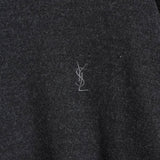 イヴ サンローラン ヴィンテージ YSLロゴ モックネック ニット グレー - NEWSED