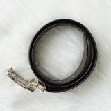 イヴサンローラン ヴィンテージ YSLロゴ シルバー金具 ベルト ブラック レディース - NEWSED