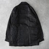 イヴ サンローラン ヴィンテージ エンボス YSLロゴ レザージャケット レザーブルゾン ブラック