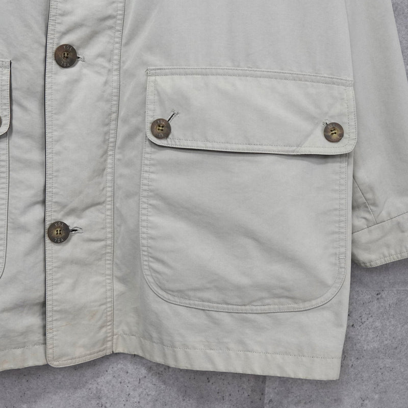 イヴ サンローラン ヴィンテージ リバーシブル YSLロゴ ブルゾン ジャケット ネイビー / アイボリー - NEWSED