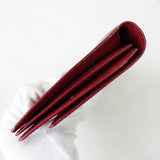 イヴ サンローラン YSLロゴ レザー 長財布 二つ折り財布 ボルドー - NEWSED