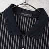 Yves Saint Laurent YSL 徽标刺绣全印花长袖 Polo 衫（灰色/棕色）