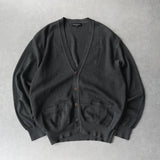 イヴ サンローラン ヴィンテージ YSLロゴ カーディガン グレー - NEWSED