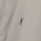 イヴサンローラン ヴィンテージ YSLロゴ リバーシブル ブルゾン カーキ / ベージュ - NEWSED