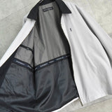 イヴ サンローラン ヴィンテージ YSLロゴ ブルゾン ジャケット グレー / ネイビー - NEWSED