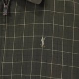 イヴサンローラン ヴィンテージ YSLロゴ リバーシブル ブルゾン カーキ / ベージュ - NEWSED