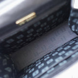 イヴサンローラン ヴィンテージ エンボス YSLロゴ レザー ハンドバッグ 自立型 ブラック - NEWSED