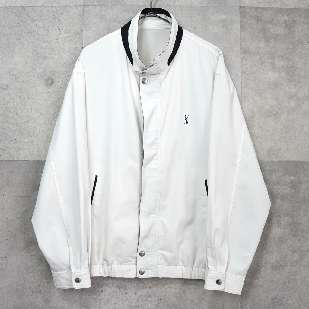 イヴ サンローラン ヴィンテージ YSLロゴ ブルゾン ジャケット