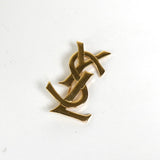 イヴサンローラン YSLロゴ ブローチ GP 箱付き - NEWSED