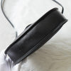 Vintage Yves Saint Laurent YSL logo triangle plate gold PVC shoulder bag pochette black