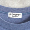 Yves Saint Laurent YSL 徽标蓝色 T 恤