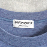 イヴサンローラン YSLロゴ Tシャツ ブルー - NEWSED