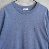 イヴサンローラン YSLロゴ Tシャツ ブルー - NEWSED