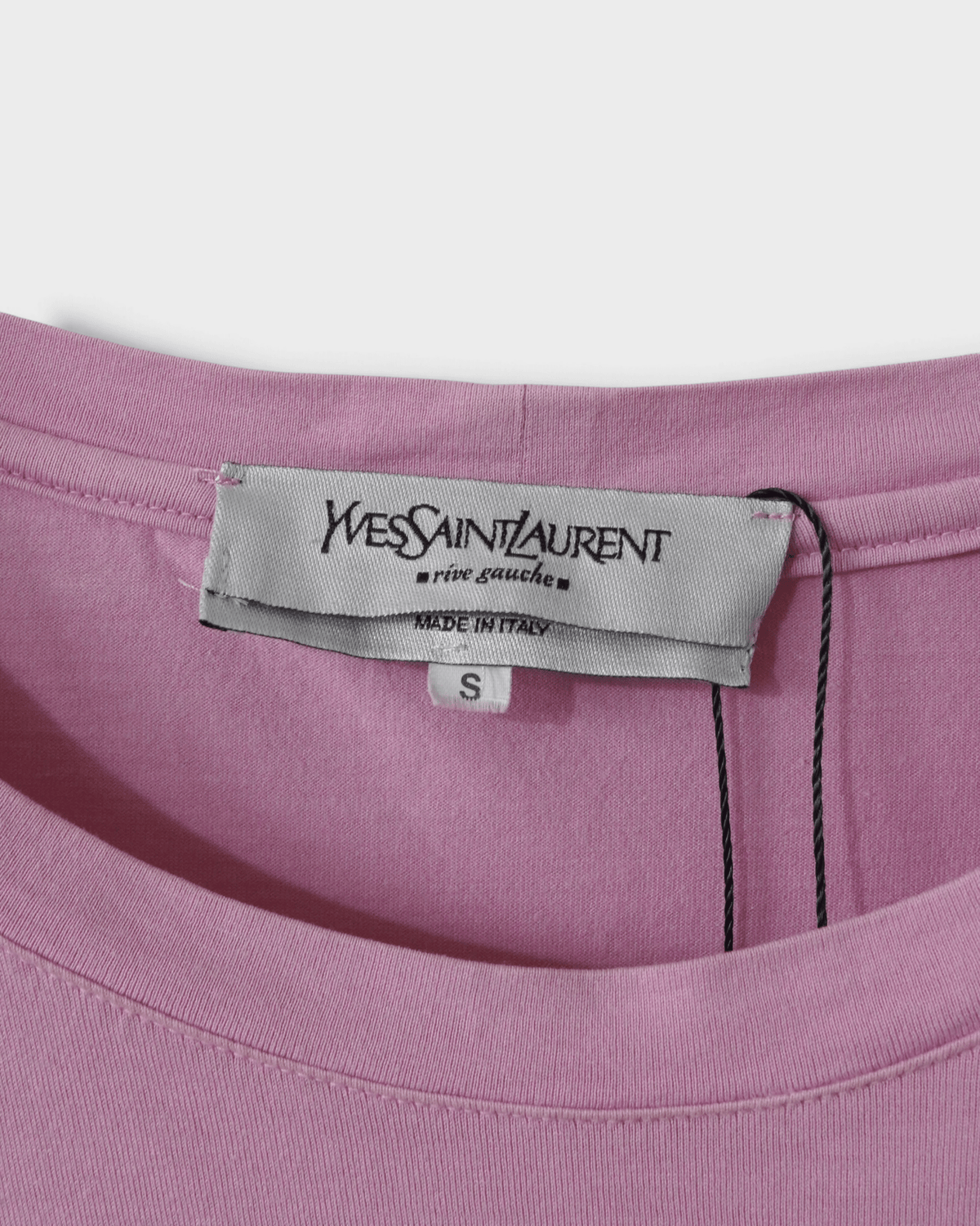 イヴ サンローラン ヴィンテージ ベロア YSLロゴ 長袖Tシャツ ロンT ピンク パープル S レディース - NEWSED