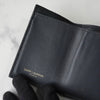 イヴ サンローラン YSLロゴ Vステッチ レザー 三つ折り財布 コンパクトウォレット グレー