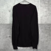イヴ サンローラン ヴィンテージ YSLロゴ Vネック ストライプ柄 ニット ネイビー / グリーン