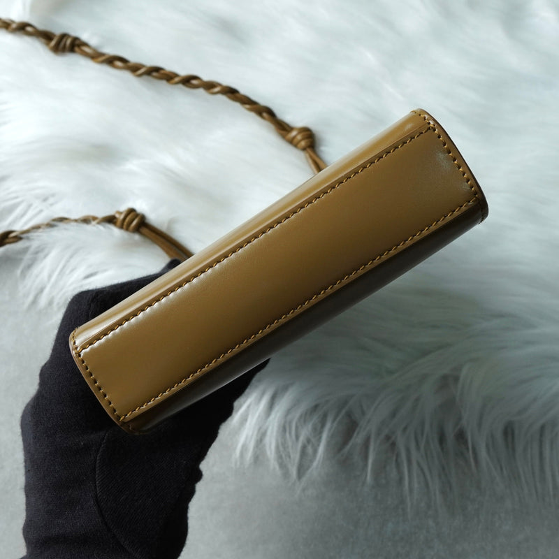 ジルサンダー タングル スモール レザー ショルダーバッグ ブラウン