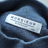 ジバンシィ 4Gロゴ モックネック ニット ブルー