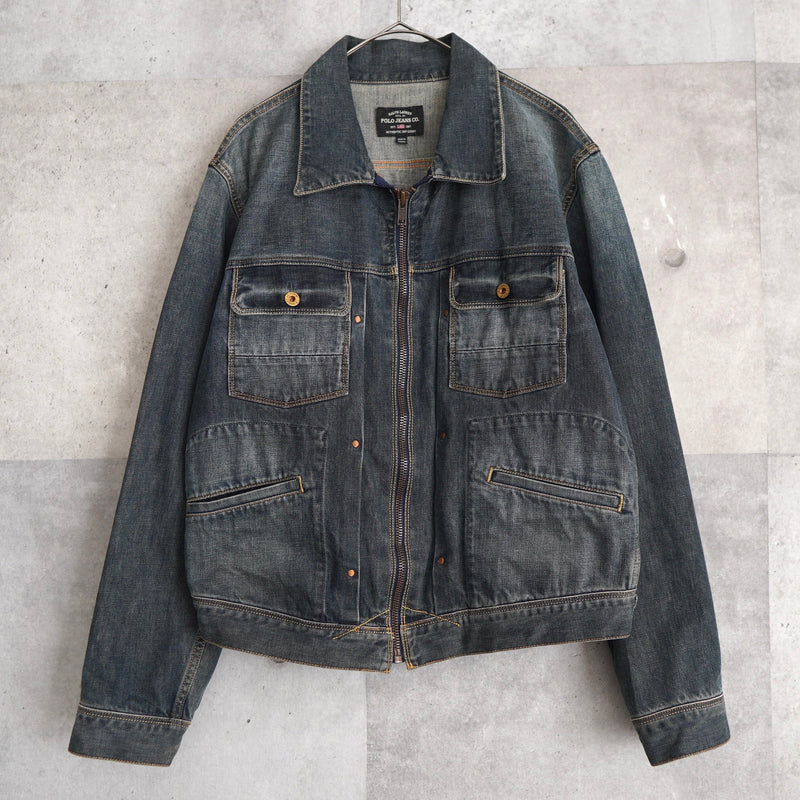 Zip - up Denim Jacket - NEWSED