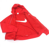 シュプリーム ナイキ Zip Up Hooded Sweatshirt スウッシュ ロゴエンブロイダリー ジップ パーカー レッド M メンズ - NEWSED