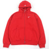 シュプリーム ナイキ Zip Up Hooded Sweatshirt スウッシュ ロゴエンブロイダリー ジップ パーカー レッド M メンズ