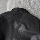 Zip - up Leather Blouson - NEWSED